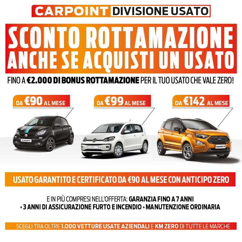 Promozioni Carpoint divisione usato Roma Le offerte sulle auto usate